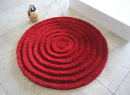 Mijölnir Alfombrilla de Baño Redonda Roja